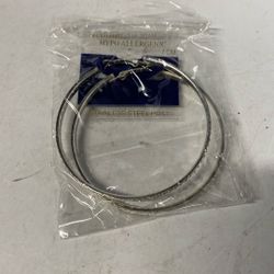 Hypo Allergenic Steel Post Hoop Earring