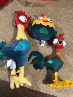 Moana HEI HEI roosters plush 20” - squeeze scream HEI hei12”-Squishmallow 8” all $35