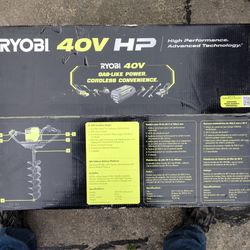 Ryobi 40v Cordless Auger Battery And Charger Included