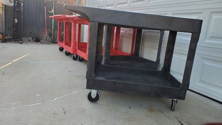 HEAVY DUTY -  ULINE UTILITY SERVICE SHOP CART.