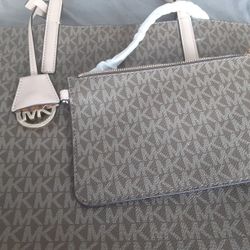 Michael Kors Hayley Signature North South Tote Bag MK Monogrram Brand New
