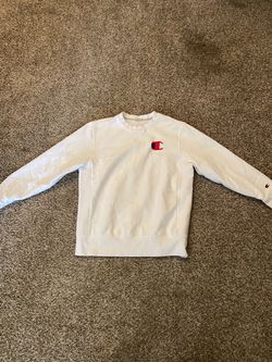 Champion White Crewneck L