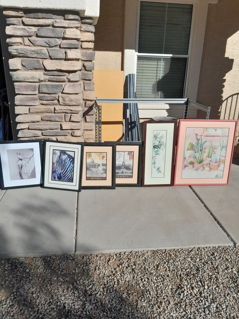 Marilyn Monroe Framed Photo $12, Framed Wall Art Pieces Home Decor $5-$8 Each See All Photos