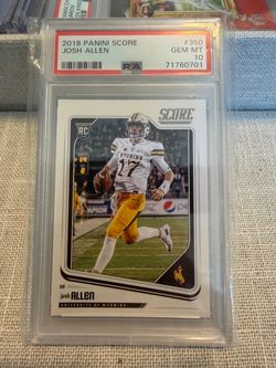 2018 Panini Score Josh Allen Rookie RC PSA 10