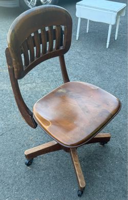 Vintage Berry Dickie Wooden Office Chair