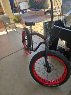Bicycle sikk brand black mate with red