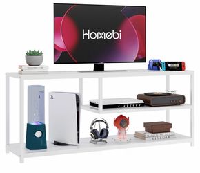 TV Stand 2 Shelf Storage Entertainment Center Media Console