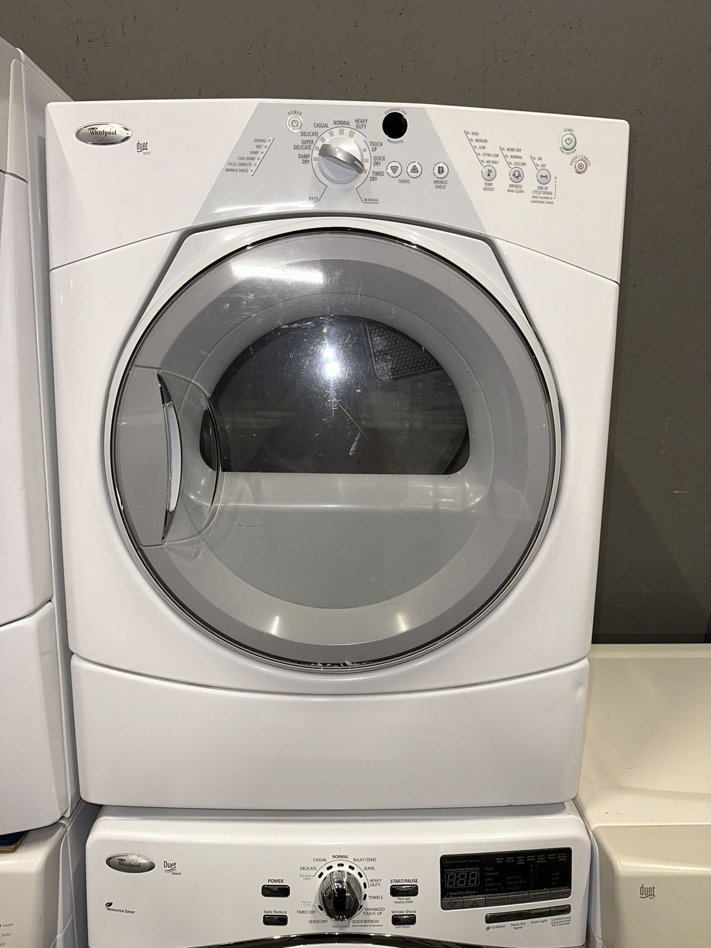 WHIRLPOOL ELECTRIC DRYER STACKABLE 
