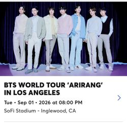 BTS KPOP WORLD TOUR - SEP 1 - SOFI STADIUM