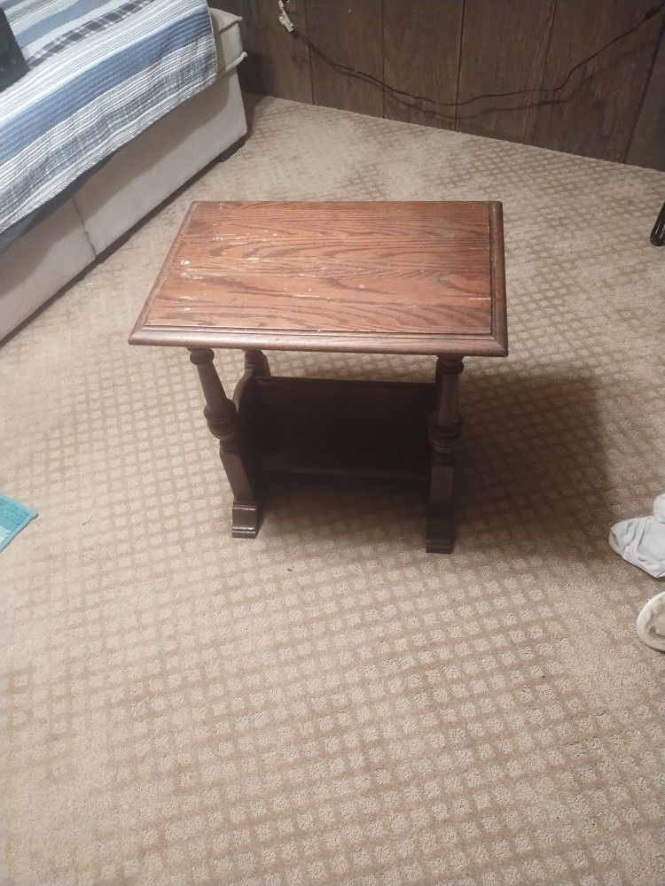 Solid Wood End Table