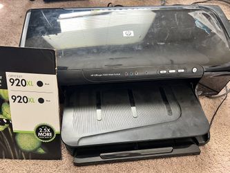 HP Officejet 7000 Wide Format Color Inkjet Printer Photo With 2 Extra Black Ink