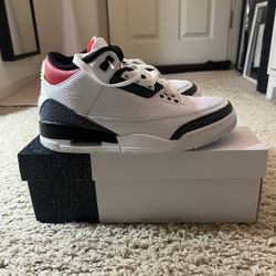 Jordan 3 Retro Fire Red Denim