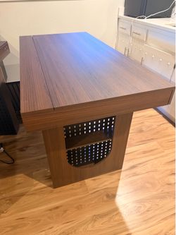 Flip Top Convertible Dining Table to Desk