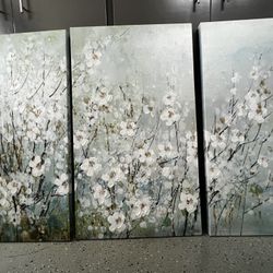 3 Piece Floral Picture 
