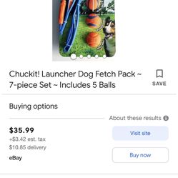 Chuckit Fetch Pack New