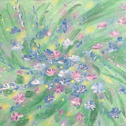 Flowering 5 By Deb Bossert Artworks "8 x 10" Original Acrylic Painting