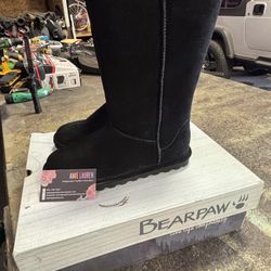 SZ 9 BEAR PAW ELLE TALL BLACK BOOTS NEW IN BOX 