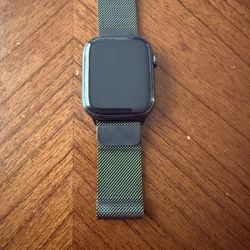 Apple Watch (Series 8) 45mm Graphite Stainless Steel Milanese Loop GPS + Cellular