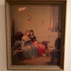 Beautiful! Breathtaking Antique Vintage Victorian Picture 