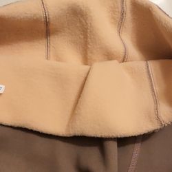 Light Brown Fleece Size  Large Leggings 