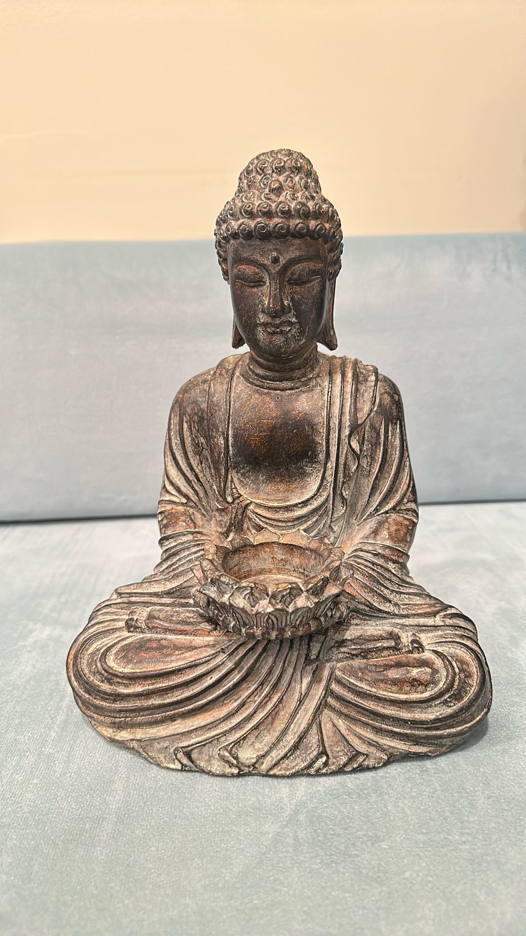 Buddha Statue With Candle Holder