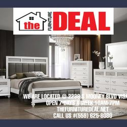 4-PC BEDROOM SET: $500 OFF! KING SIZES AVAILABLE 
