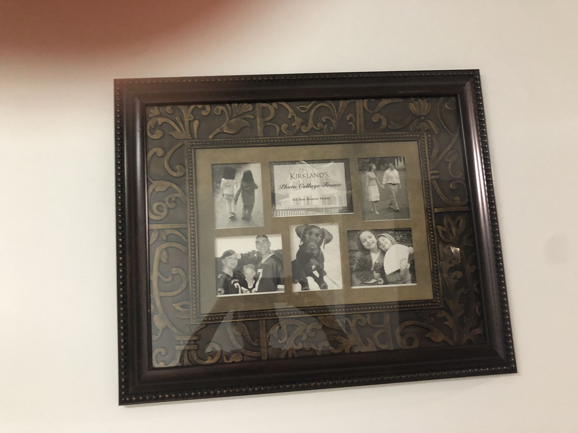 Dark cherry family photo frame