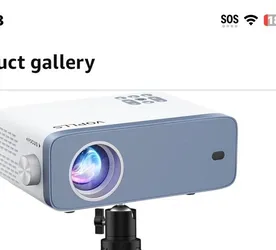 Lightweight 1080P Projector with Noise Reduction - Perfect for Camping