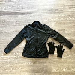 ASICS Running Jacket Large And Stretchy Gloves