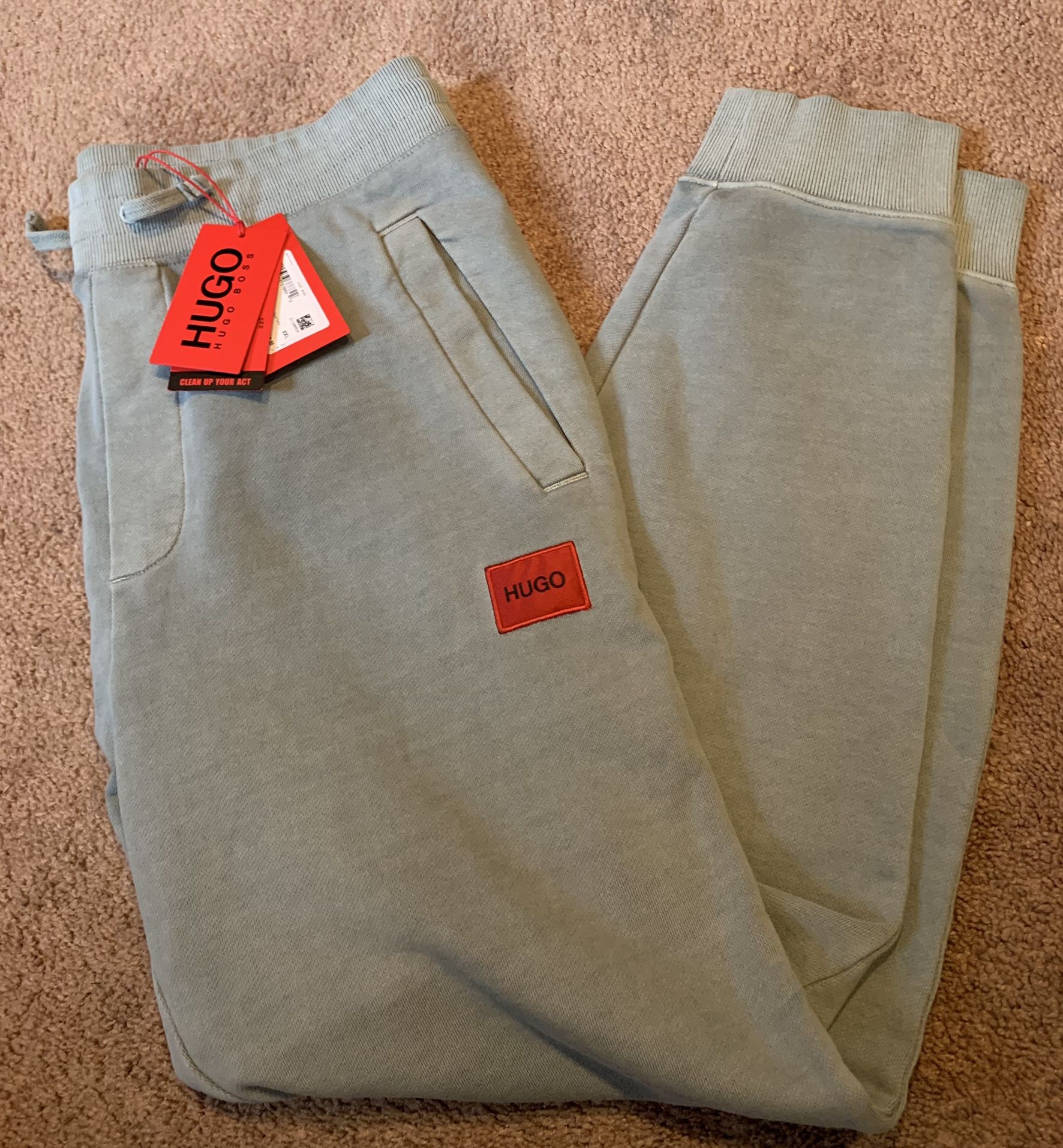 Hugo Boss Doak Sweatpants Joggers Mens Stormy Seas Size XXL