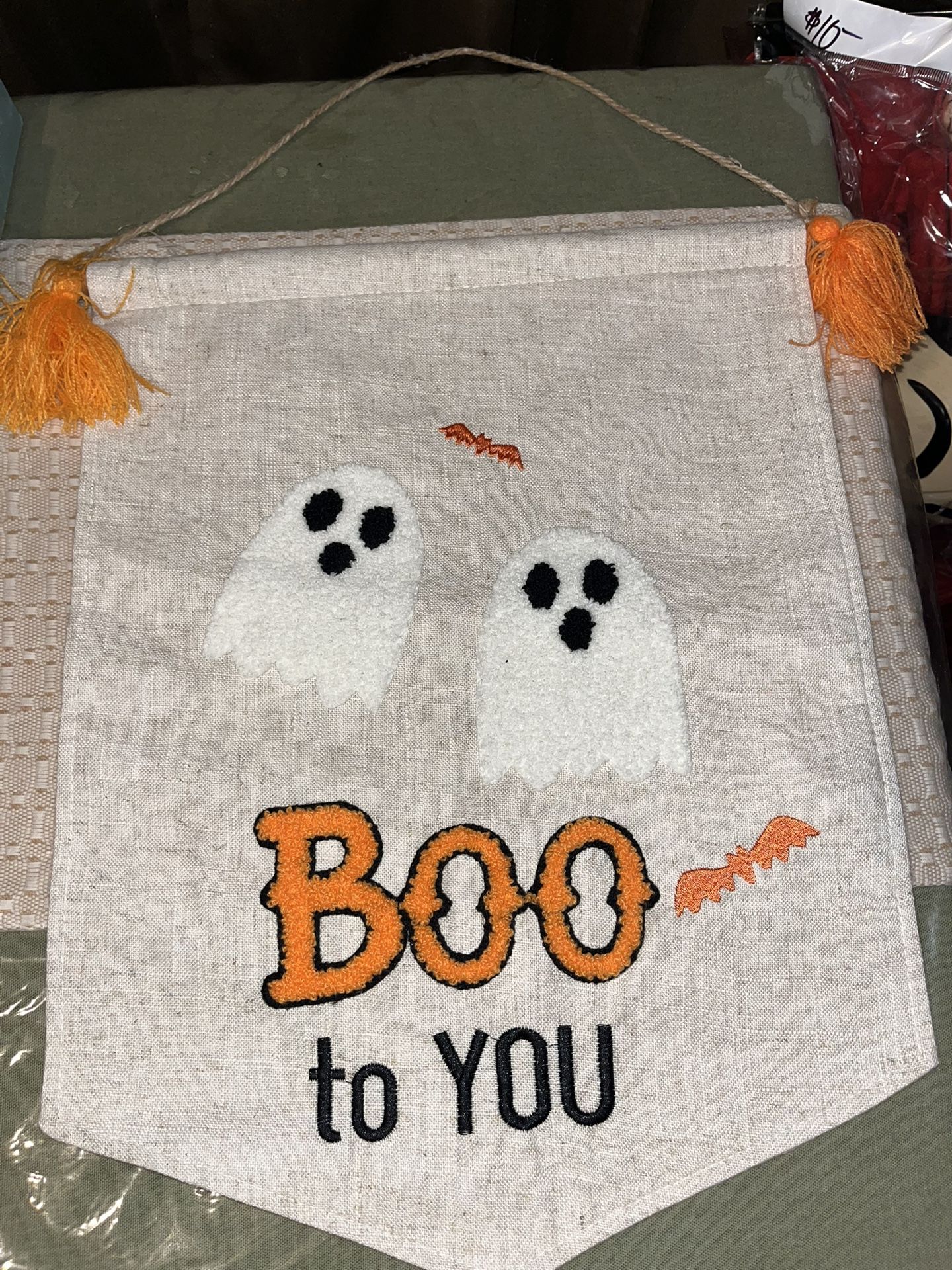 HALLOWEEN DECOR GHOST BANNER