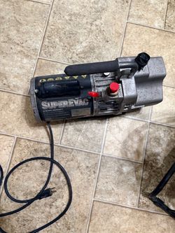 SuperEvac Vacuum Pump with Power Cord