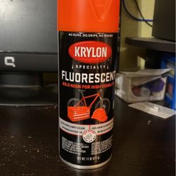 Orange spray paint