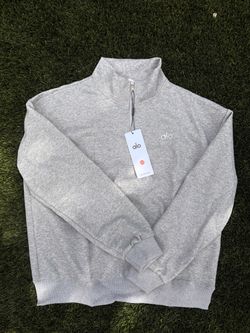 grey alo quarter zip