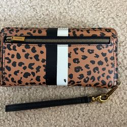 Fossil Leopard Wallet