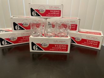 Glass Cup color box 6pcs