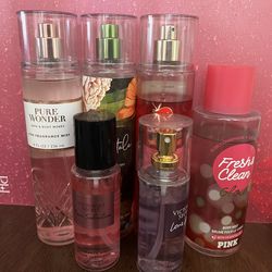 Body sprays from Bath &  Body &Victoria secret gently used $25 for all