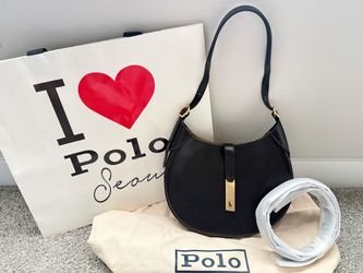 Polo Ralph Lauren Polo ID Small Leather Shoulder Bag  (OBO)