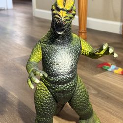 Vintage DorMei Godzilla 15" 1997 Figure With Moveable Joints RED EYES Monster - SE Tucson