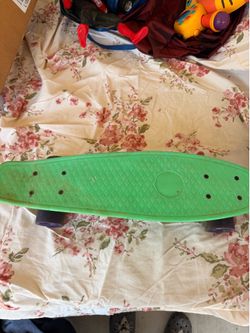 Green Plastic Cruiser Skateboard, Penny-Style Mini