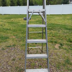6 foot folding aluminum ladder.