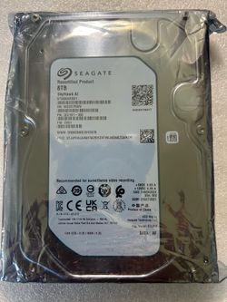 Seagate SkyHawk AI 8TB HDD ST8000VE000 3.5" SATA 7200RPM 256MB Factory Sealed