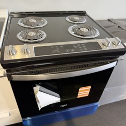 Whirlpool Electric Coil Top Slide In Stove 