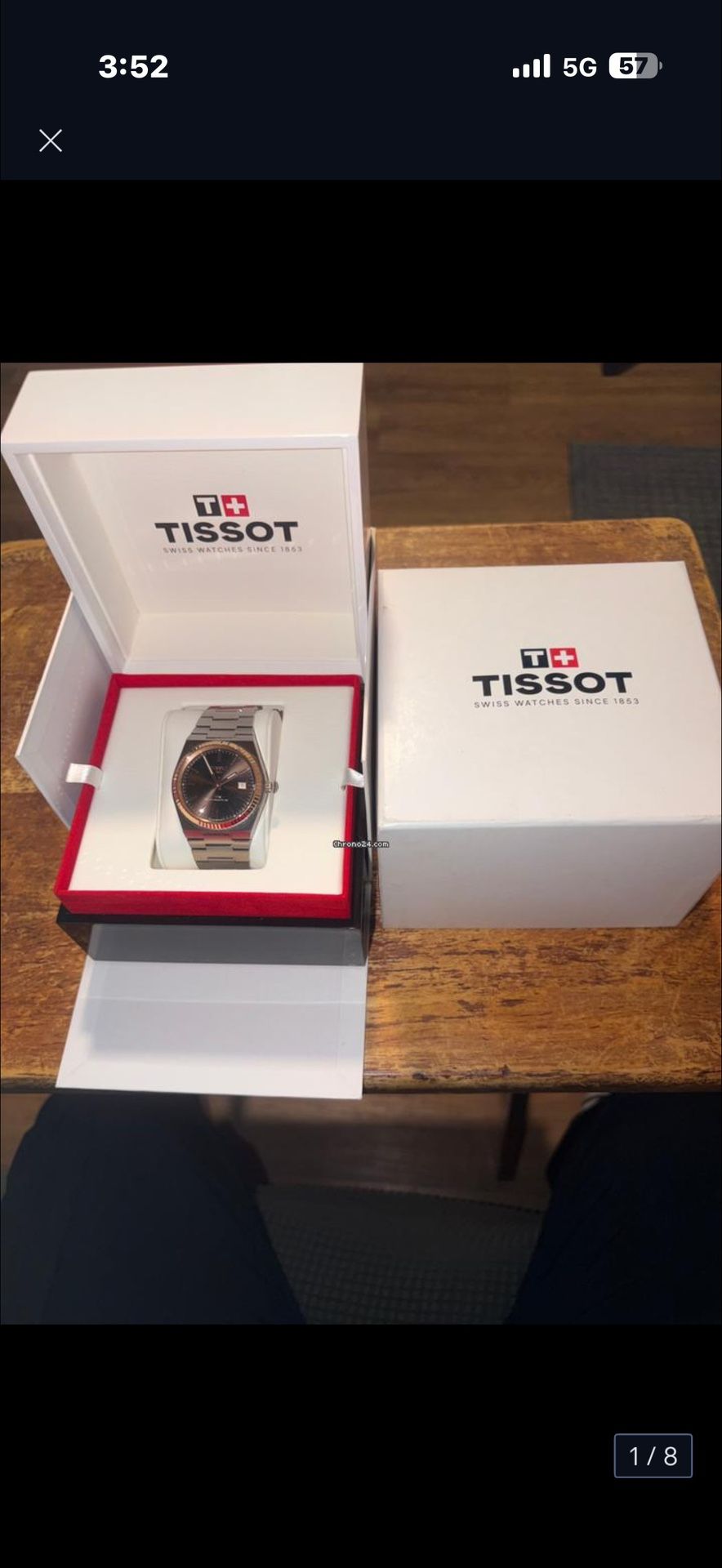 Tissot Powermatic 80, 18k Gold Bezel