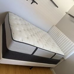 Full Size Mattress, Bed Frame And Headboard