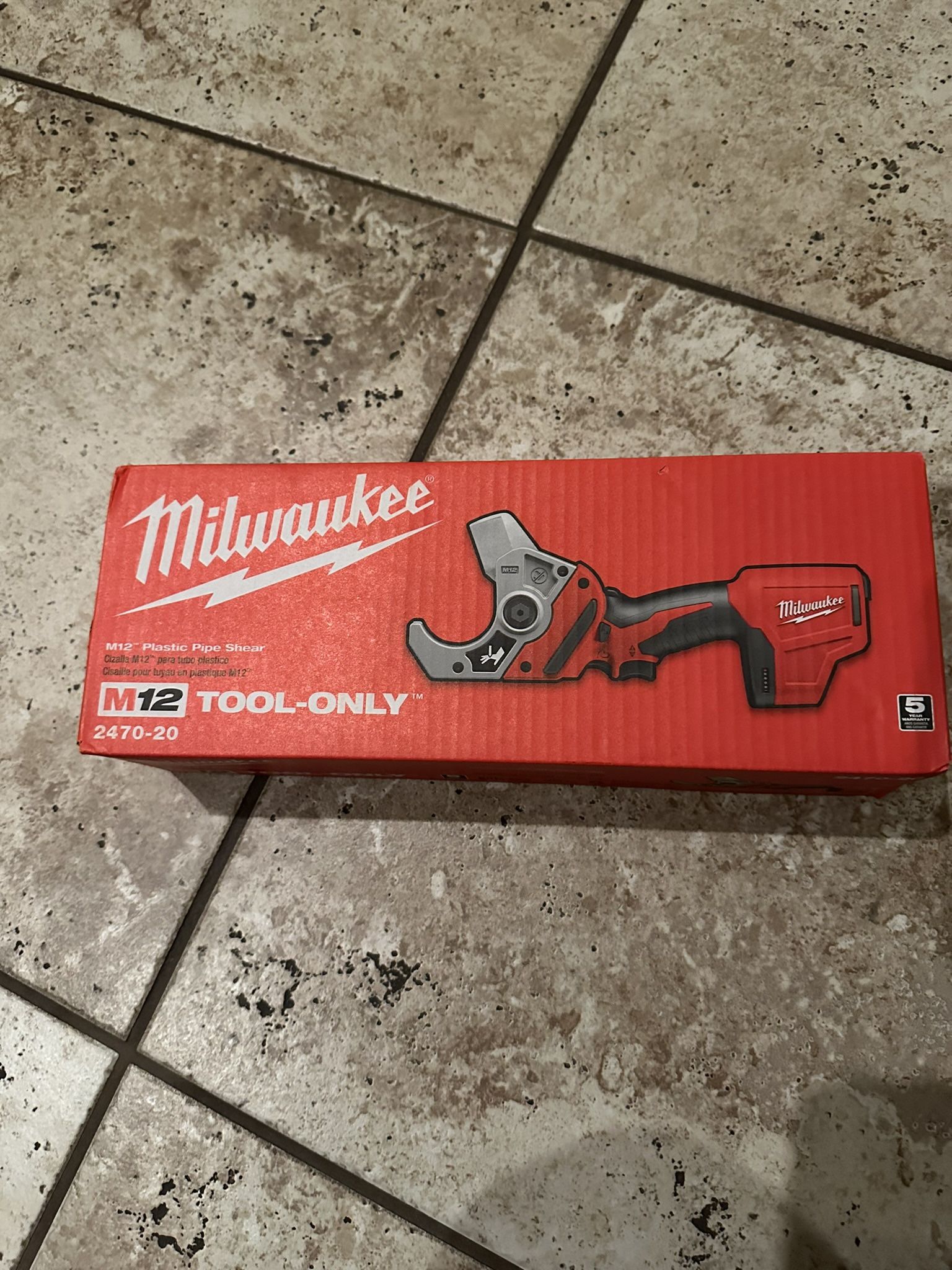 M12 12V Lithium-Ion Cordless PVC Pipe Shear (Tool-Only) SKU#100(contact info removed)