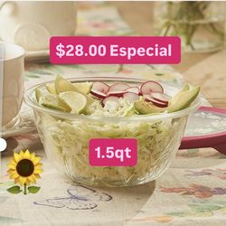Conteiner Fantasía  1.5qt Guarda Comida salsas Ensaladas  $28.00 Especial Princess House  Ventas finales