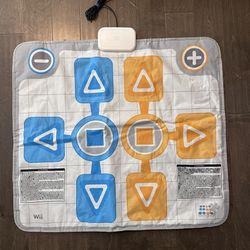 Wii Plug in Dance Mat Pad Bandai Namco Games (BC-001) Wii Active Game White Blue