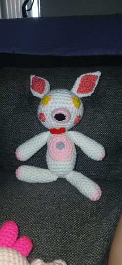 Handmade amigurumi-style Crochet Mangle Plush Toy