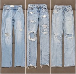 3 Women’s Size 000 Jeans – American Eagle & Hollister